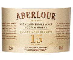 Aberlour - Scotch Whisky - Select Cask Reserve 15 years old