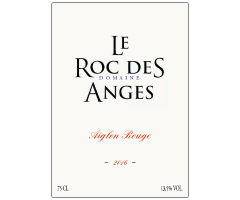 Domaine le Roc des Anges - IGP Côtes Catalanes - Aiglon Rouge - Rouge - 2016