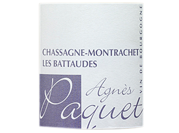 Agnès Paquet - Chassagne-Montrachet - Les Battaudes - Blanc - 2014