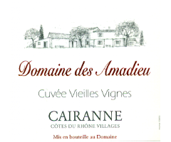 Domaine Amadieu - Côtes du Rhône Villages Cairanne - Cuvée Vieilles Vignes - Rouge - 2012