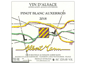 Domaine Albert Mann - Alsace - Pinot Blanc Auxerrois - Blanc - 2018