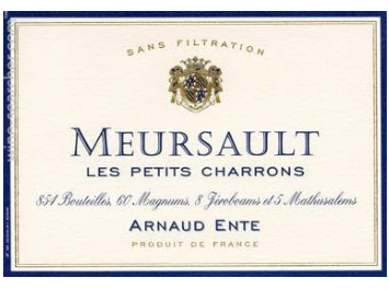 Arnaud Ente - Meursault - Petits Charrons Vieilles Vignes - Blanc - 2005