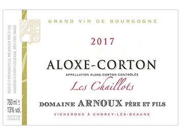 Domaine Arnoux Père et Fils - Aloxe-Corton - Les Chaillots - Rouge - 2017