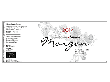 Domaine Antoine Sunier - Morgon - Rouge - 2014