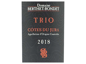 Domaine Berthet-Bondet - Côtes du Jura - Trio - Rouge - 2018