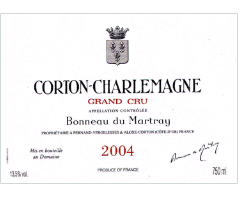 Domaine Bonneau du Martray - Corton Charlemagne Grand Cru - Blanc 2004