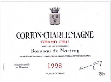 Domaine Bonneau du Martray - Corton Charlemagne Grand Cru  - Blanc - 1998