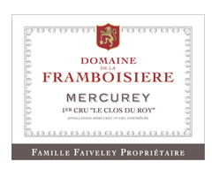 Domaine de la Framboisière - Mercurey 1er Cru - Le Clos du Roy - Rouge - 2013