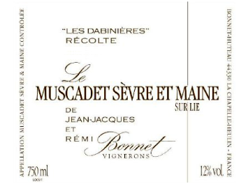 Domaine Bonnet Huteau - Muscadet Sèvre et Maine sur Lie - Les Dabinières Blanc 2011