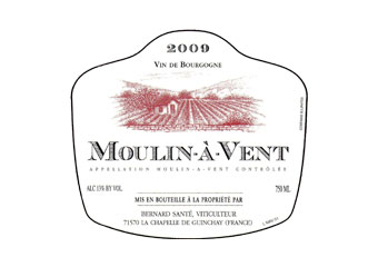 Domaine Bernard Santé - Moulin-à-Vent - Rouge 2009