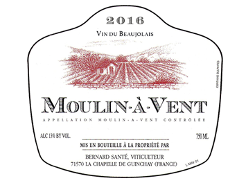 Domaine Bernard Santé - Moulin-à-Vent - Rouge - 2016