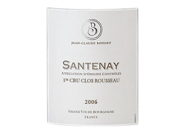 Jean Claude Boisset - Santenay 1er Cru - Clos Rousseau - Rouge - 2006