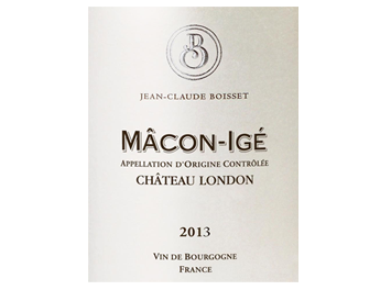 Jean Claude Boisset - Mâcon-Igé - Château London - Blanc - 2013