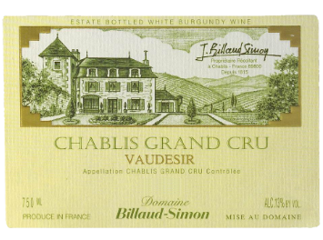 Domaine Billaud-Simon - Chablis Grand Cru - Vaudésir - Blanc - 2011