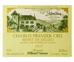 Domaine Billaud-Simon - Chablis 1er Cru - Mont de Milieu - Blanc - 2011