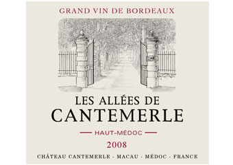 Les Allées de Cantemerle - Haut médoc - Rouge - 2008