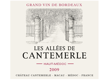 Château Cantemerle - Haut-Médoc - Les Allées de Cantemerle - Rouge - 2009