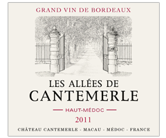 Château Cantemerle - Haut-Médoc - Les Allées de Cantemerle - Rouge - 2011