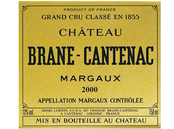 Château Brane Cantenac - Margaux - Rouge 2000