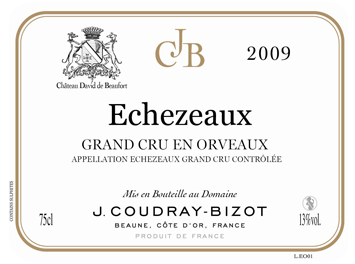 Domaine Coudray-Bizot - Echezeaux Grand Cru - En Orveaux - Rouge - 2009