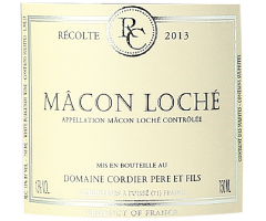 Domaine Cordier - Mâcon Loché - Blanc - 2013