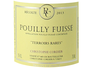 Domaine Cordier - Pouilly-Fuissé - Terroirs Rares - Blanc - 2013