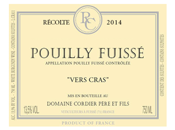 Domaine Cordier - Pouilly-Fuissé - Vers Cras - Blanc - 2014