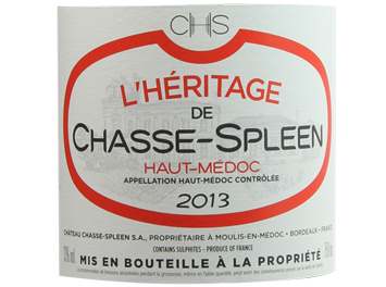 Château Chasse-Spleen - Haut-Médoc - Héritage de Chasse Spleen - Rouge - 2013