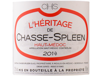 Château Chasse-Spleen - Haut-Médoc - Héritage de Chasse Spleen - Rouge - 2014