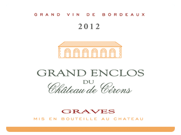 Grand Enclos du Château de Cérons - Graves - Rouge - 2012