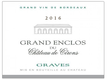 Grand Enclos du Château de Cérons - Graves - Bianco - 2016