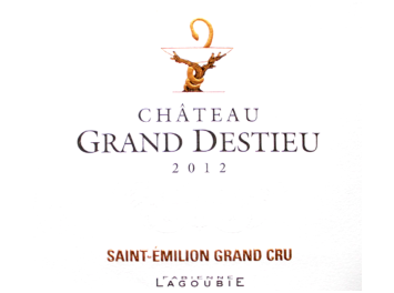 Château Grand Destieu - Saint Emilion Grand Cru - Rouge - 2012