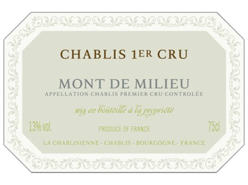 La Chablisienne - Chablis 1er Cru - Mont de Milieu - Blanc - 2012