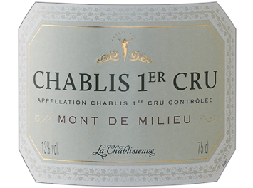 La Chablisienne - Chablis 1er cru - Mont de Milieu - Blanc - 2017