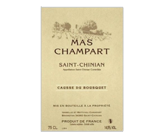 Mas Champart - Saint-Chinian - Causse du Bousquet - Rouge - 2013