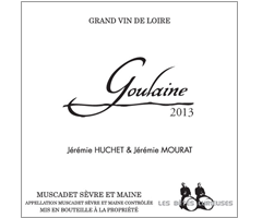 Jérémie Huchet et Jérémie Mourat - Muscadet Sèvre et Maine - Goulaine - Blanc - 2013