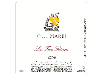 Clos Marie - Languedoc - C... Marie Les Trois Saisons - Rouge - 2016