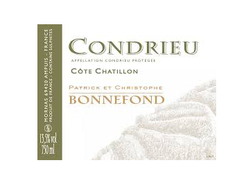 Domaine Christophe et Patrick Bonnefond - Condrieu - Côte Chatillon - Blanc - 2015