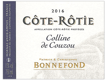 Domaine Christophe et Patrick Bonnefond - Côte-Rôtie - Colline du Couzou - Rouge - 2016