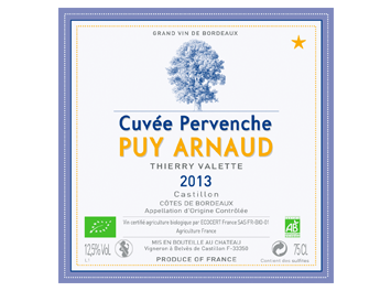 Clos Puy Arnaud - Côtes de Castillon - Cuvée Pervenche - Rouge - 2013