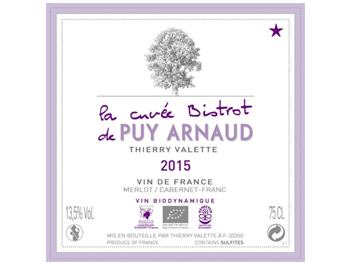 Clos Puy Arnaud - Vin de France - La Cuvée Bistrot - Rouge - 2015