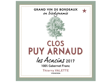 Clos Puy Arnaud - Castillon Côtes de Bordeaux - Les Acacias - Rouge - 2017