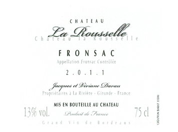 Château La Rousselle - Fronsac - Rouge - 2011