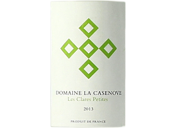 Domaine la Casenove - IGP des Côtes Catalanes - Les Clares Petites - Blanc - 2013