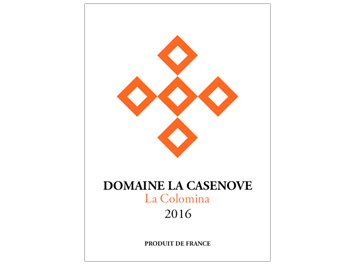 Domaine la Casenove - Côtes du Roussillon - La Colomina - Rouge - 2016