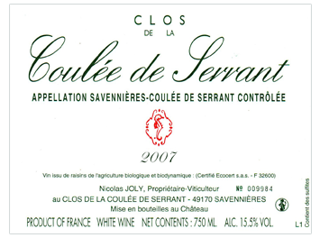 Le Clos de la Coulée de Serrant - Savennières-Coulée de Serrant - Blanc 2007