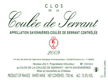 Le Clos de la Coulée de Serrant - Savennières-Coulée de Serrant - Blanc 2009