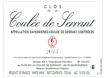 La Coulée de Serrant - Savennières-Coulée de Serrant - Blanc - 2013