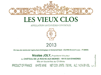 La Coulée de Serrant - Savennières - Les Vieux Clos - Blanc - 2013