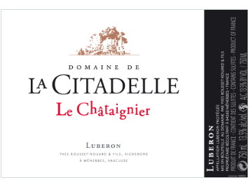 Domaine de la Citadelle - Luberon - Le Chataigner - Rouge - 2013